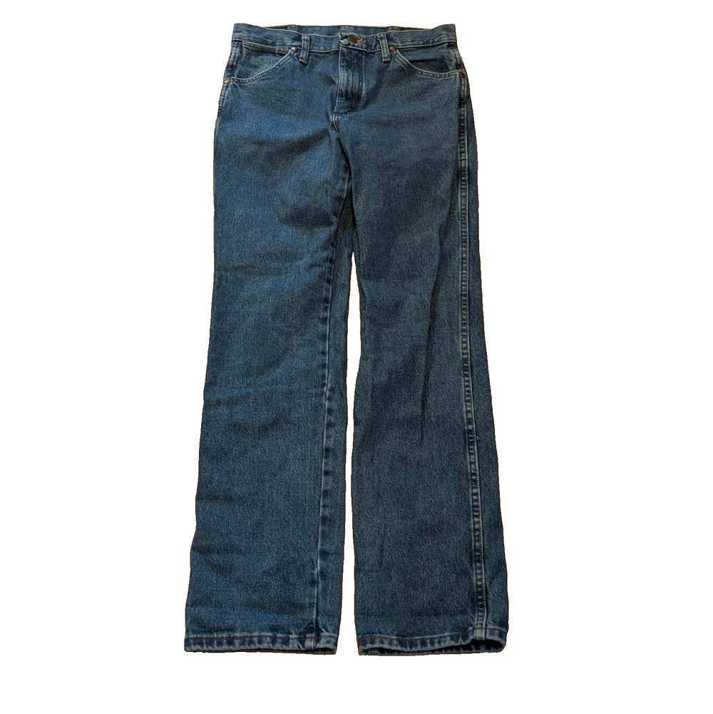 Wrangler Jeans Men's Blue 30x32 Straight Leg Classic Denim Cotton Western 90s